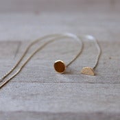 Image of Golden Threaded Moon Studs