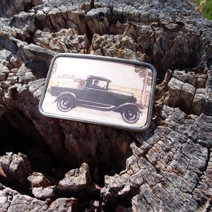 Image of Leather Belt Buckle - Pick Up