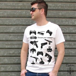 Image of T-shirt homme Game Gears - Choose your weapon by Dadawan 