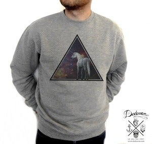 Image of Sweatshirt homme Unicorn across the Universe