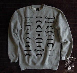Image of Sweatshirt homme Moustaches are for Gentle Men