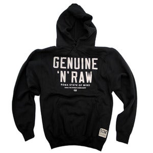 Image of "GENUINE'N'RAW"  hoodie