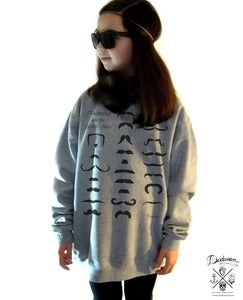 Image of Sweatshirt femme oversized Moustaches by Dadawan