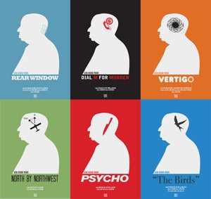 Image of Full Set Of 6 Hitchcock Prints