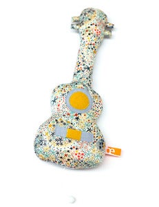 Image of Petit ukulélé boîte à musique * collection "Étoile, nuances multicolores"
