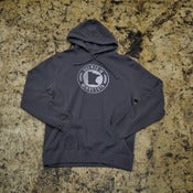 Image of WHITE LOGO - GREY HOODY