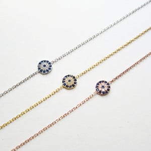 Image of Round Evil Eye Bracelet