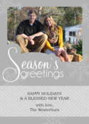 Image of Seasonal Silver Holiday Card