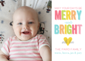 Image of Funky Holiday Brights Holiday Card