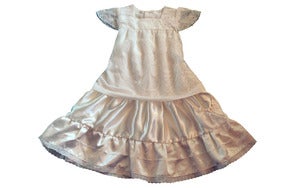 Image of Cream special occasion dress 5 to 6 years