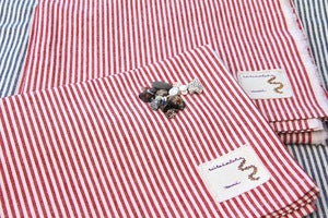 Image of Organic Cotton Hemp French Stripe Eco Friendly Sustainable X-Large Beach Bath Towel Blanket
