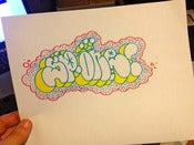 Image of SP One drawing and sticker 1