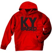 Image of Ky Raised Red / Black Hooded Sweatshirt