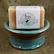 Image of Soap with hand made ceramic soap dish