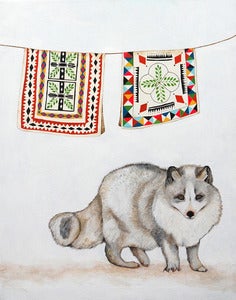 Image of Arctic Fox Painting
