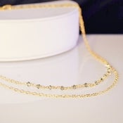 Image of Chantelle Double Layer Crystal Necklace