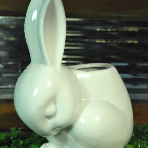 Image of Ceramic Rabbit Planter 