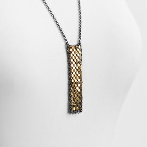 Bar Rectangle Mesh Necklace