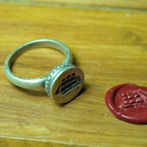 Image of 17th Century Ship Wax Seal Insignia Ring