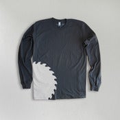 Image of  Mens Tshirt, Industrial Charcoal Gray long-sleeves
