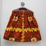 View knitting bag in original 1960s cotton fabric
