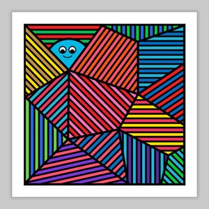 Image of Eyelines Giclée print on 310gsm Somerset Velvet Paper