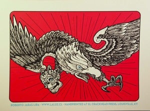 Image of EAGLE three color screenprint