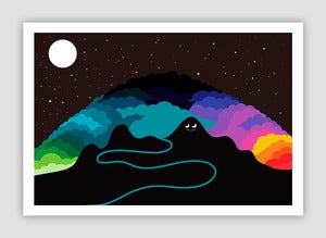 Image of Cloud Mountain Giclée print on 310gsm Somerset Velvet Paper