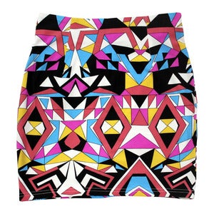 Image of Wren. - Geometric Tailored Bodycon Skirt (Pink)
