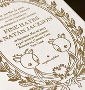 Image of Letterpress wedding stationery