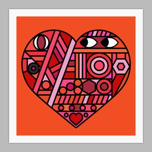 Image of Street Heart Giclée print on 310gsm Somerset Velvet Paper