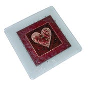 Image of Designer Red Heart Coasters