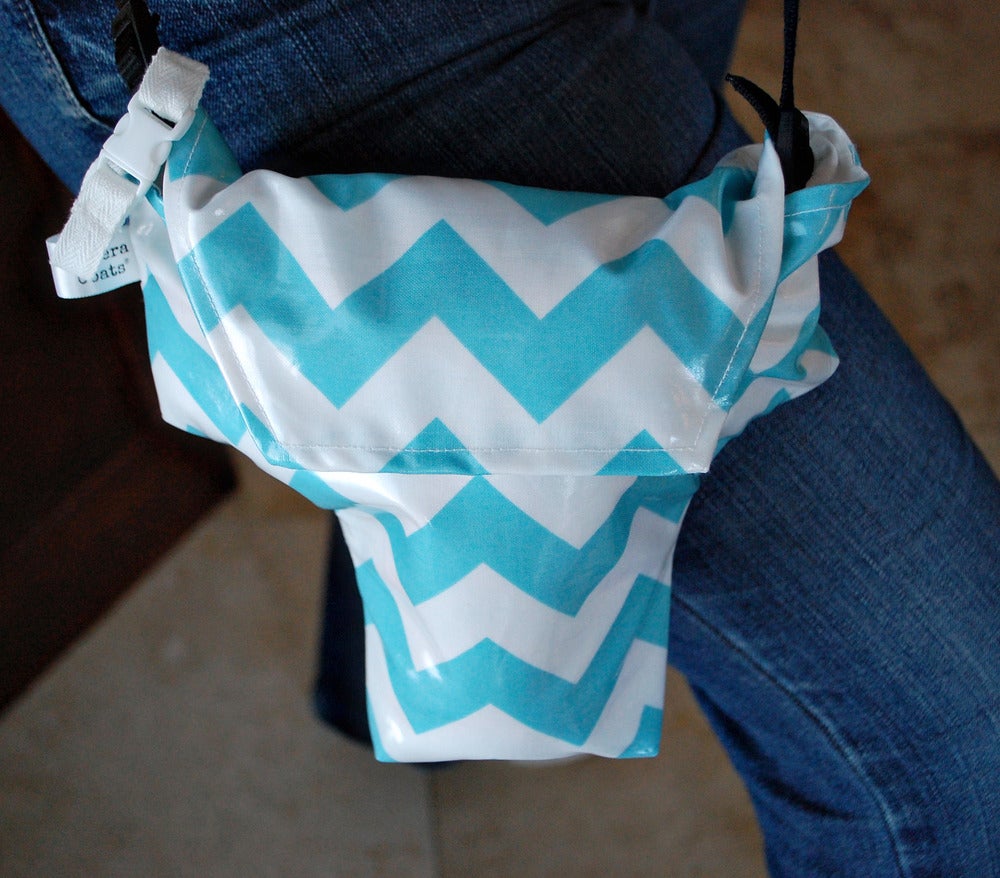 Image of Aqua Chevron {*WaterProof} Rain Slicky