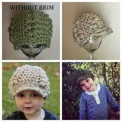 Image of Ribbed Cluster Beanie with/without brim