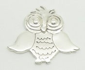 Image of Owl Brooch - Sterling Silver
