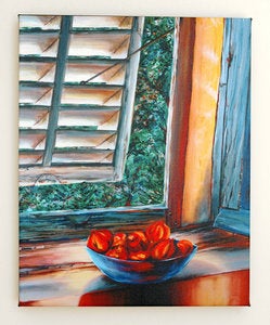 Image of Pomegranates-16x20 Fine Art Giclee Canvas Print