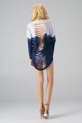 Image of Tie-Dye Hi-Lo Pull Over