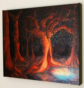 Image of Elven Woods Painting-16x20 Fine Art Giclee Canvas Print 