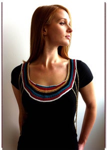 Image of crochet body chain