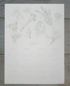 Image of 2013 Kitchen Herbs Calendar Print