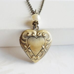 Image of Love Heart Locket Necklace