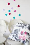 Image of La Cerise Sur Le Gateau 'Toile de Jouy with Shoes' Cushion Cover