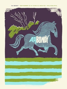 Image of AA Bondy Gig Poster