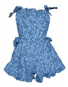 Image of Paisley flannelette frilled playsuit