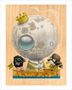 Image of "Luna Ascensio Rex" giclee print