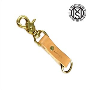 Image of Leather Keychain with Clip