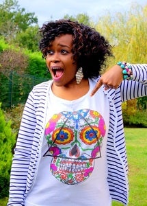 Image of T-shirt femme Santa Muerte by Dadawan X Camille Stella 