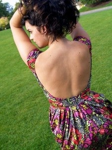 Image of Vintage Inspired Backless Dress