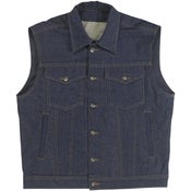 Image of Biltwell Prime Cut Collared Vest - Indigo (Gen2)