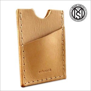 Image of Leather Credit Card Sleeve